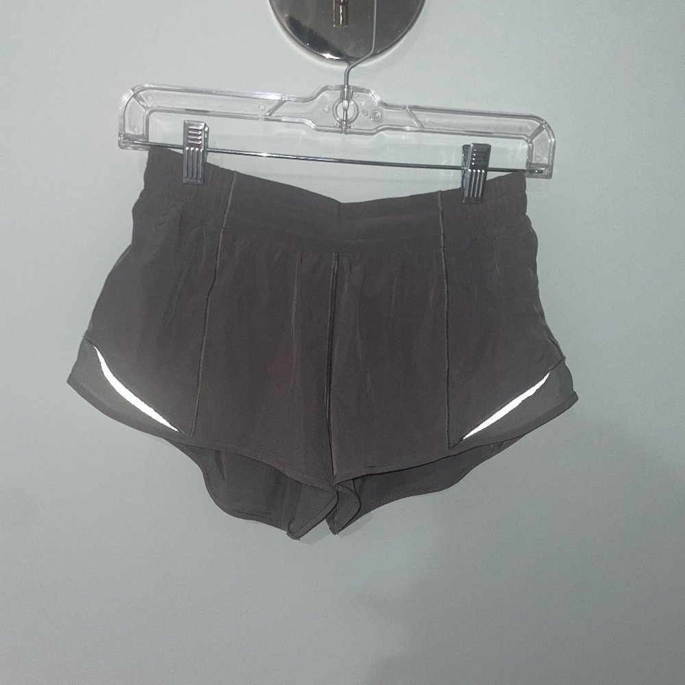 Lululemon Hotty Hot Shorts 2.5" in Grey Sage